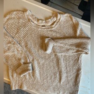 Free people cotton linen blend sweater size M
